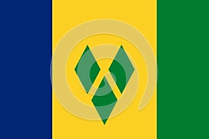 Flag of Saint Vincent and the Grenadines photo