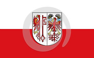 Flag of Salzwedel in Saxony-Anhalt, Germany