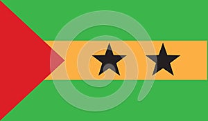 Flag of sao tome and principe icon illustration