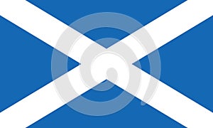 Flag of Scotland also known as St Andrews Cross or the Saltire