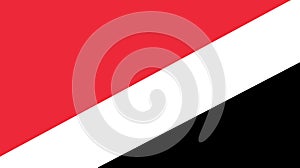 flag of Sealand. National flag of Sealand on fabric surface. Island country