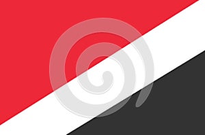 Glossy glass Flag of Sealand photo