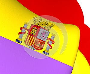 Flag of Second Spanish Republic photo