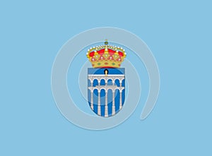 Glossy glass Flag of Segovia photo