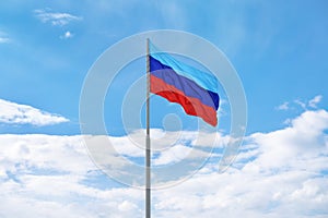 Flag of the self-proclaimed Luhansk People`s Republic LPR or LNR photo