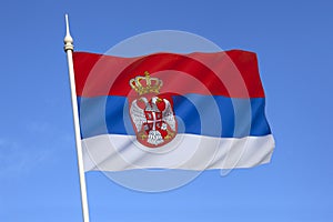 Flag of Serbia - Europe photo