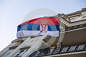 Flag of Serbia, Europe photo