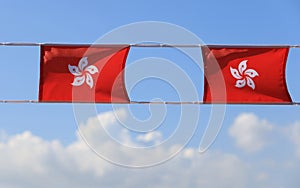 flag set up in the event for celebrating the National Day of the People\'s Republic of China