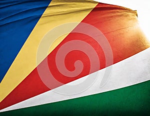 Flag of the Seychelles - Indian Ocean