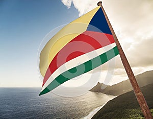 Flag of the Seychelles - Indian Ocean