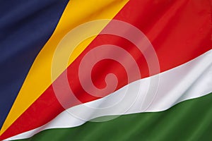 Flag of the Seychelles - Indian Ocean