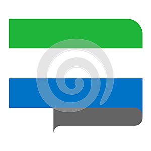Flag horizontal shape, pointer for world map