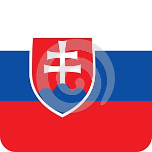 Flag Slovakia illustration vector eps