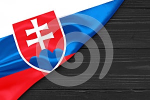 Flag of Slovakia place for text cope space