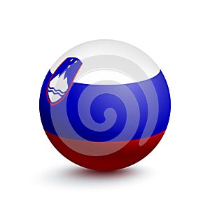 Flag of Slovenia in the form of a ball