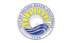 Flag Of Solana Beach City Caifornia