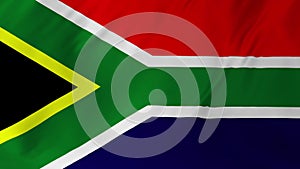 Flag of South Africa gently waving in the wind 2 in 1