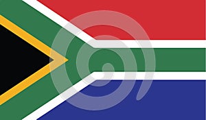 Flag of south africa icon illustration