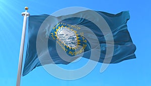 Flag of South Dakota state, region of the United States