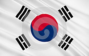 Flag of South Korea photo
