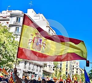 The flag of Spain, known as the rojigualda, was adopted as the national flag of Spain in 1785.