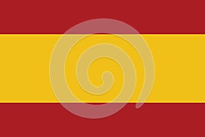 Flag of Spain oficial colors and proportions