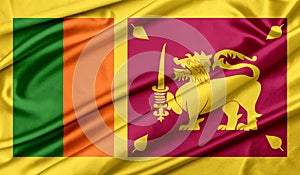 Flag of Sri Lanka texture background