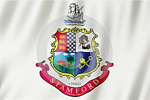 Flag of Stamford city, Connecticut US