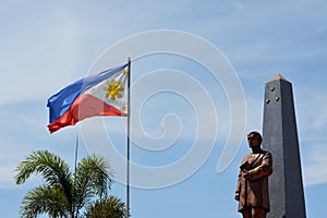 Flag and Statute