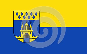 Flag of Steinfurt town in North Rhine-Westphalia, Germany
