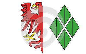 Flag of Stendal in Saxony-Anhalt, Germany