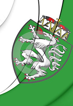 Flag of Styria Bundesland, Austria.