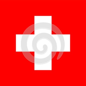 Flag of Switzerland. Correct RGB colours