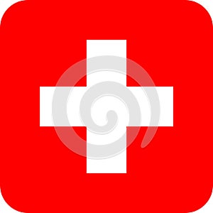 Flag Switzerland illustration vector eps