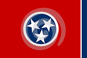 Flag of Tennesee state of the United States