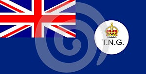 Flag of Territory of New Guinea. Illustration of Australian symbol