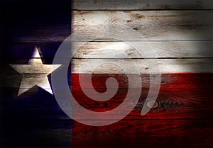Vlajka z spojené státy americké namalovaný na mizerná dřevo zabednit 
