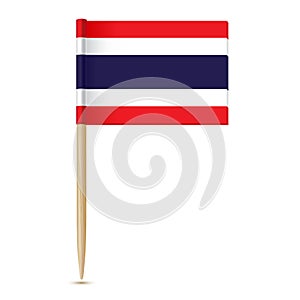 Flag of Thailand. Flag toothpick 10eps