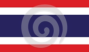 Flag of thailand icon illustration