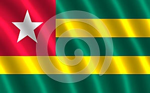 The flag of Togo