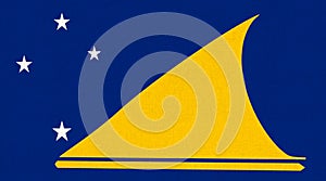 Flag of Tokelau. National flag of Tokelau Islands. symbol of country in Oceania