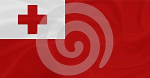 Flag of Tonga Flying in the Air 3