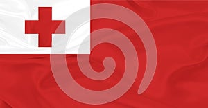 Flag of Tonga Flying in the Air 4