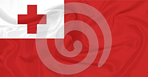 Flag of Tonga Flying in the Air 5