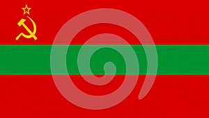 flag of Pridnestrovian Moldavian Republic. Flag of Transnistria photo