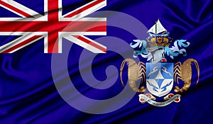 Flag of Tristan da Cunha texture background