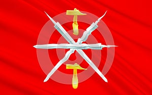 Flag of Tula Oblast, Russian Federation