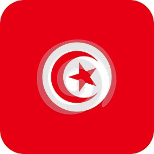 Flag Tunisia Africa illustration vector eps