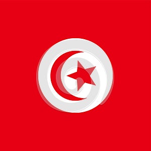 Flag of Tunisia. Correct RGB colours