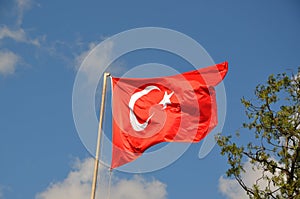 The flag of Turkey